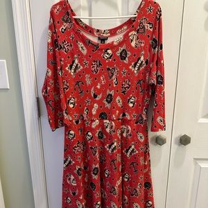 Torrid Tattoo Skater Dress Size 2